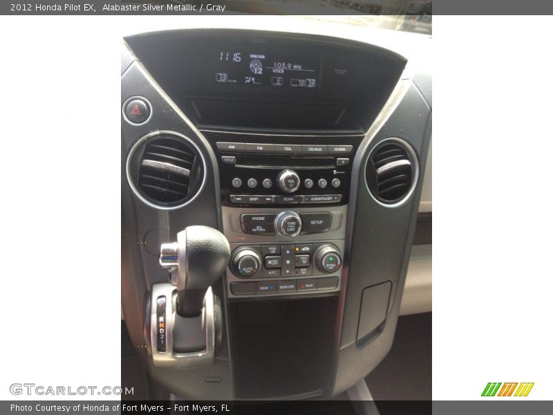 Alabaster Silver Metallic / Gray 2012 Honda Pilot EX