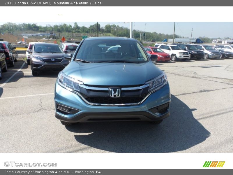 Mountain Air Metallic / Beige 2015 Honda CR-V LX AWD