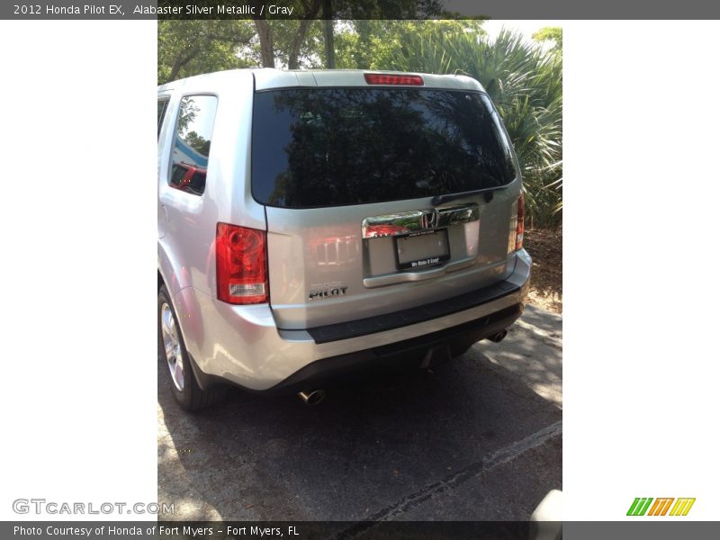 Alabaster Silver Metallic / Gray 2012 Honda Pilot EX
