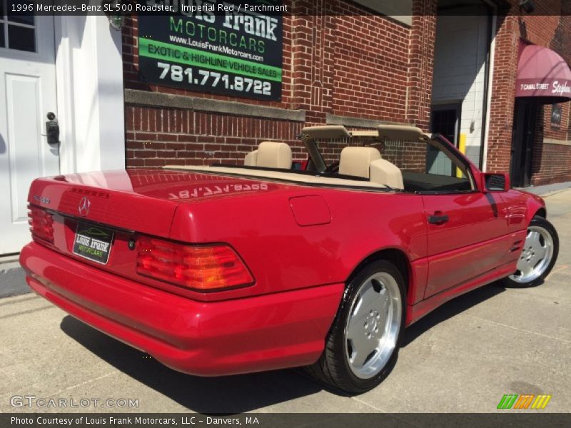 Imperial Red / Parchment 1996 Mercedes-Benz SL 500 Roadster