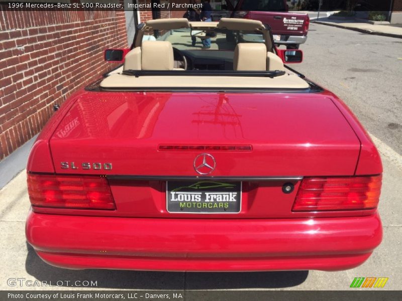 Imperial Red / Parchment 1996 Mercedes-Benz SL 500 Roadster