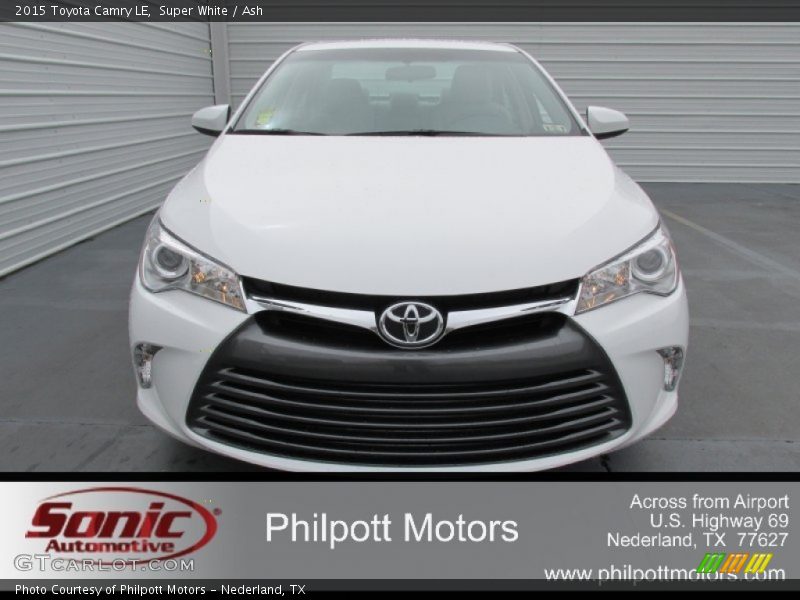 Super White / Ash 2015 Toyota Camry LE