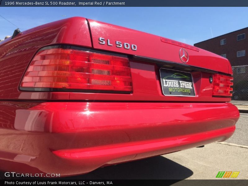 Imperial Red / Parchment 1996 Mercedes-Benz SL 500 Roadster