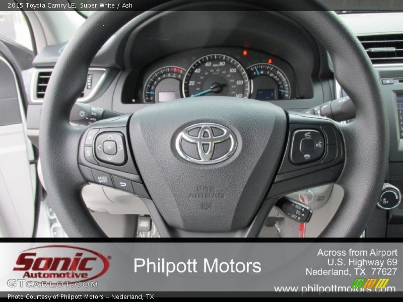 Super White / Ash 2015 Toyota Camry LE