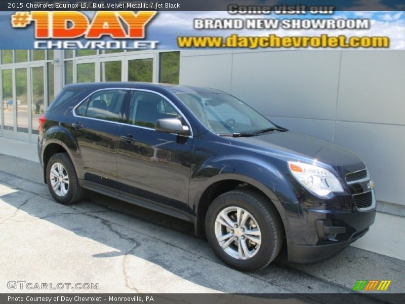 Blue Velvet Metallic / Jet Black 2015 Chevrolet Equinox LS