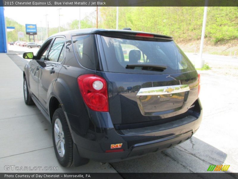 Blue Velvet Metallic / Jet Black 2015 Chevrolet Equinox LS