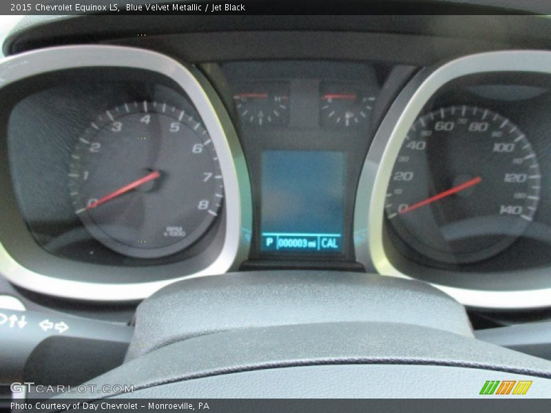 Blue Velvet Metallic / Jet Black 2015 Chevrolet Equinox LS
