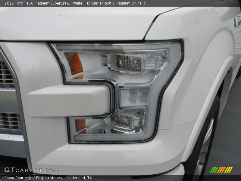 White Platinum Tricoat / Platinum Brunello 2015 Ford F150 Platinum SuperCrew