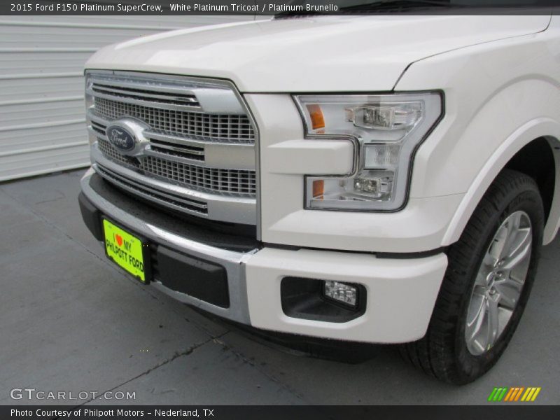 White Platinum Tricoat / Platinum Brunello 2015 Ford F150 Platinum SuperCrew