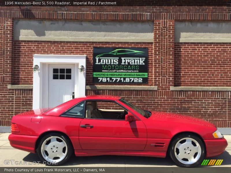 Imperial Red / Parchment 1996 Mercedes-Benz SL 500 Roadster