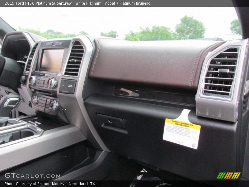 White Platinum Tricoat / Platinum Brunello 2015 Ford F150 Platinum SuperCrew