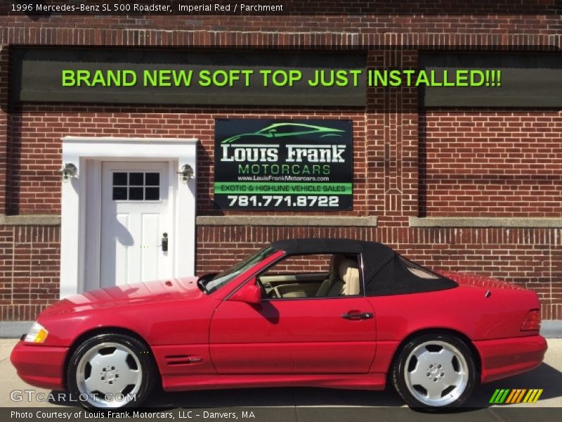 Imperial Red / Parchment 1996 Mercedes-Benz SL 500 Roadster