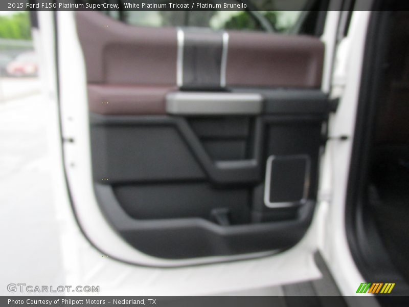 White Platinum Tricoat / Platinum Brunello 2015 Ford F150 Platinum SuperCrew