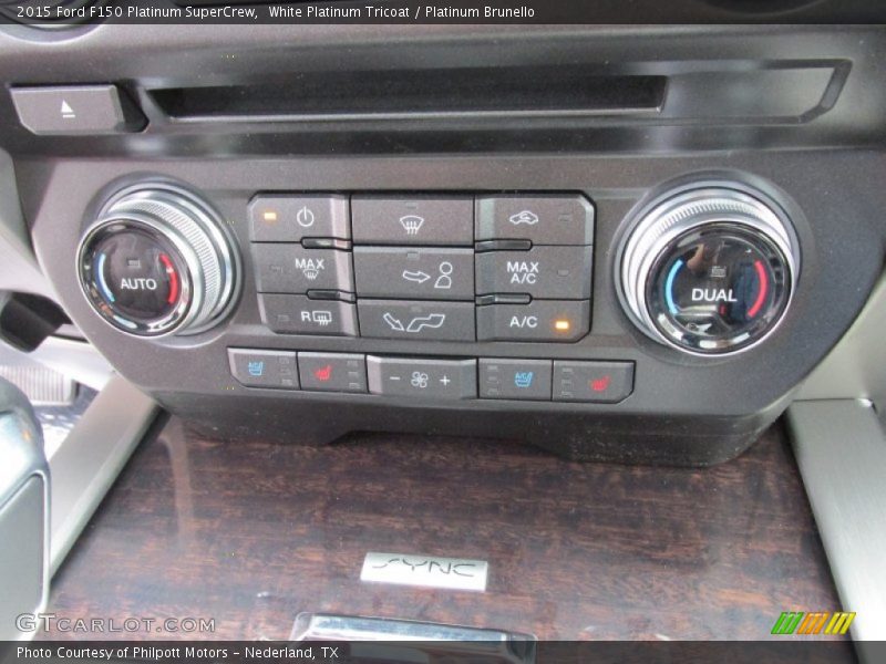 White Platinum Tricoat / Platinum Brunello 2015 Ford F150 Platinum SuperCrew