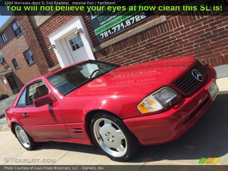 Imperial Red / Parchment 1996 Mercedes-Benz SL 500 Roadster