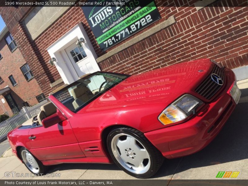 Imperial Red / Parchment 1996 Mercedes-Benz SL 500 Roadster