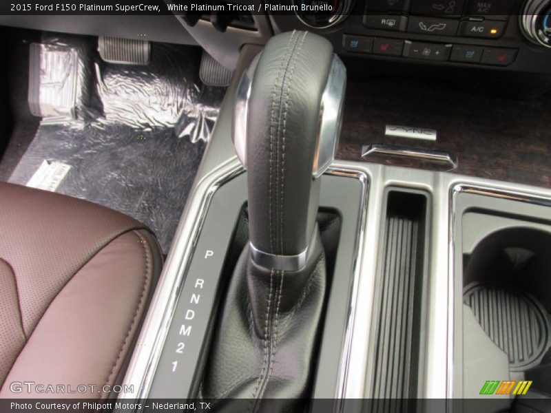 White Platinum Tricoat / Platinum Brunello 2015 Ford F150 Platinum SuperCrew