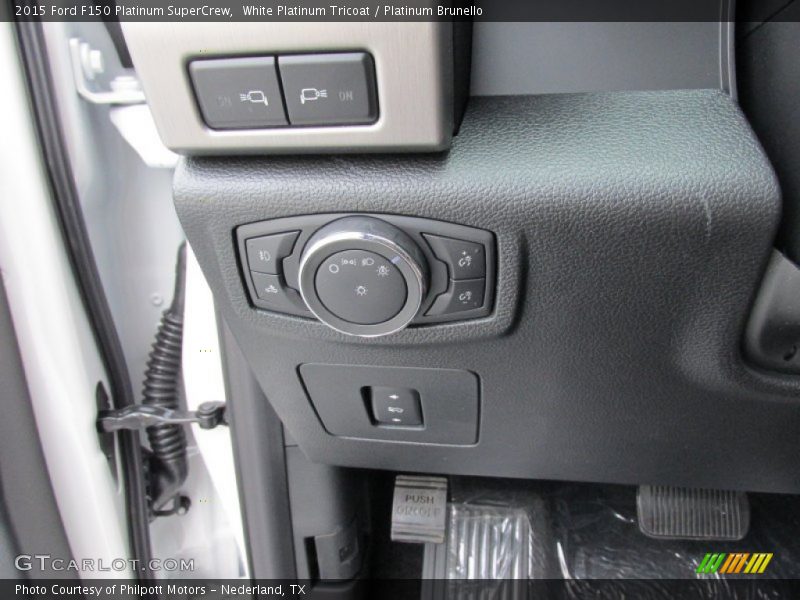 White Platinum Tricoat / Platinum Brunello 2015 Ford F150 Platinum SuperCrew