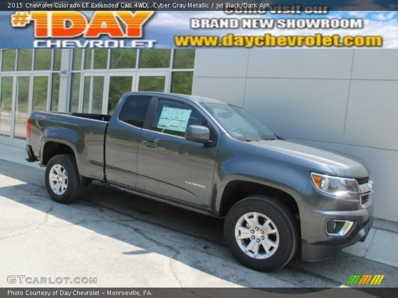 Cyber Gray Metallic / Jet Black/Dark Ash 2015 Chevrolet Colorado LT Extended Cab 4WD