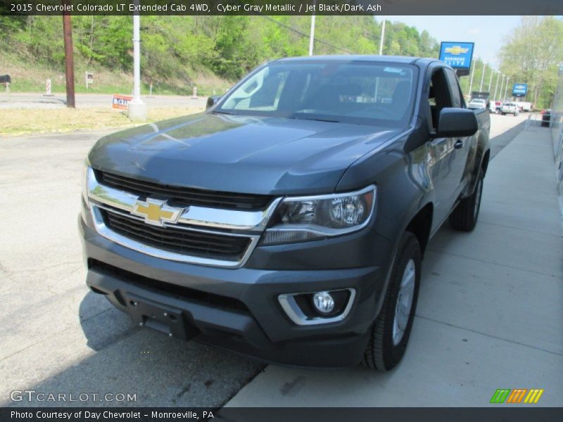 Cyber Gray Metallic / Jet Black/Dark Ash 2015 Chevrolet Colorado LT Extended Cab 4WD