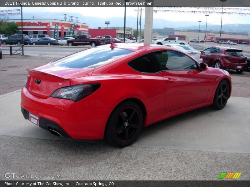 Tsukuba Red / Brown Leather 2011 Hyundai Genesis Coupe 3.8 Grand Touring