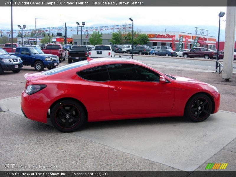 Tsukuba Red / Brown Leather 2011 Hyundai Genesis Coupe 3.8 Grand Touring