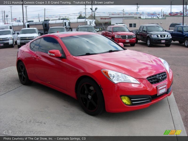 Tsukuba Red / Brown Leather 2011 Hyundai Genesis Coupe 3.8 Grand Touring