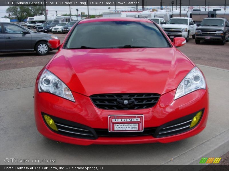 Tsukuba Red / Brown Leather 2011 Hyundai Genesis Coupe 3.8 Grand Touring