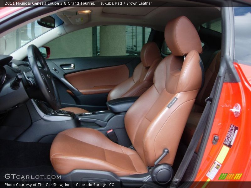 Front Seat of 2011 Genesis Coupe 3.8 Grand Touring