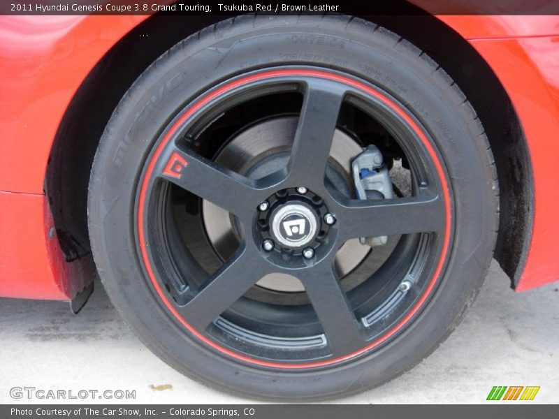Tsukuba Red / Brown Leather 2011 Hyundai Genesis Coupe 3.8 Grand Touring