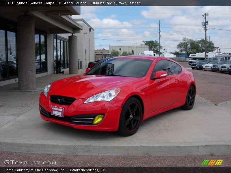 Tsukuba Red / Brown Leather 2011 Hyundai Genesis Coupe 3.8 Grand Touring