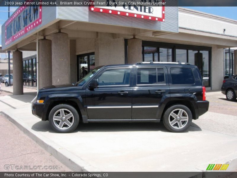 Brilliant Black Crystal Pearl / Dark Slate Gray McKinley Leather 2009 Jeep Patriot Limited 4x4