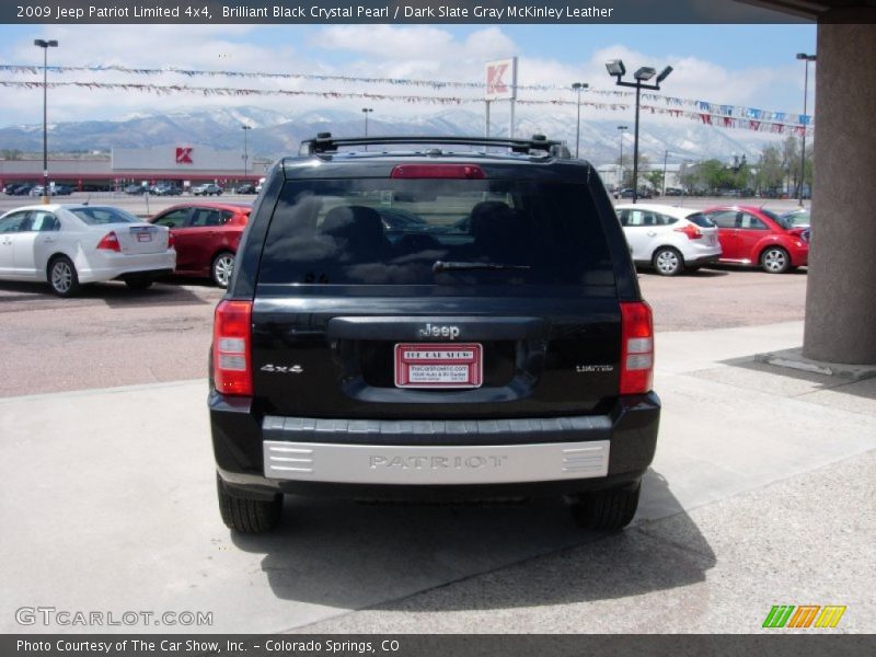 Brilliant Black Crystal Pearl / Dark Slate Gray McKinley Leather 2009 Jeep Patriot Limited 4x4