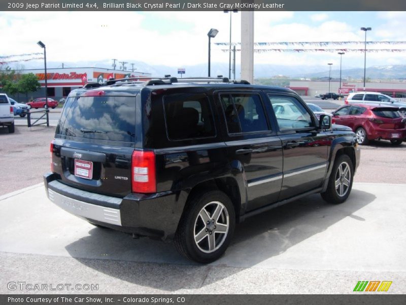Brilliant Black Crystal Pearl / Dark Slate Gray McKinley Leather 2009 Jeep Patriot Limited 4x4