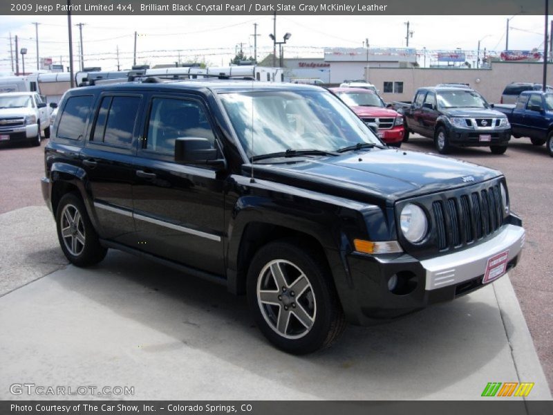 Brilliant Black Crystal Pearl / Dark Slate Gray McKinley Leather 2009 Jeep Patriot Limited 4x4