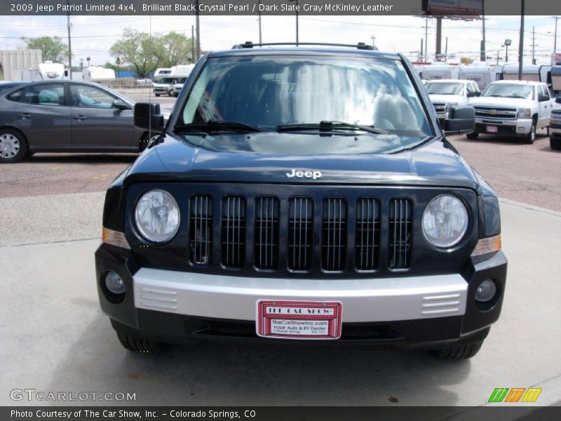 Brilliant Black Crystal Pearl / Dark Slate Gray McKinley Leather 2009 Jeep Patriot Limited 4x4