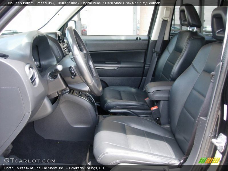 Brilliant Black Crystal Pearl / Dark Slate Gray McKinley Leather 2009 Jeep Patriot Limited 4x4