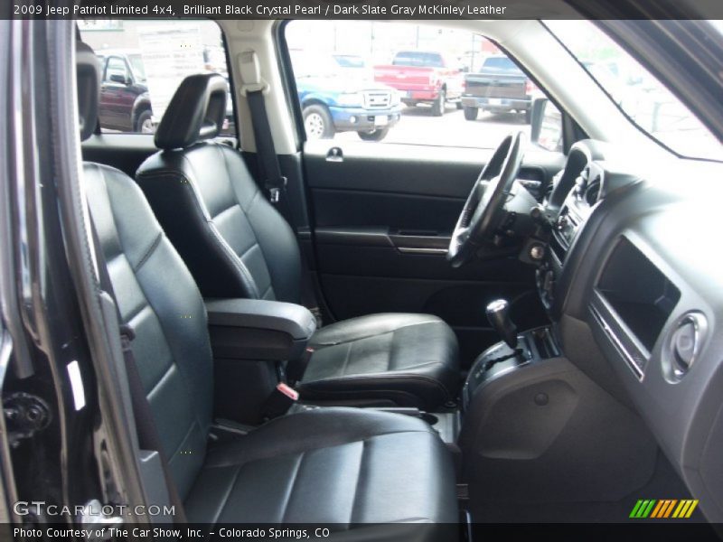 Brilliant Black Crystal Pearl / Dark Slate Gray McKinley Leather 2009 Jeep Patriot Limited 4x4
