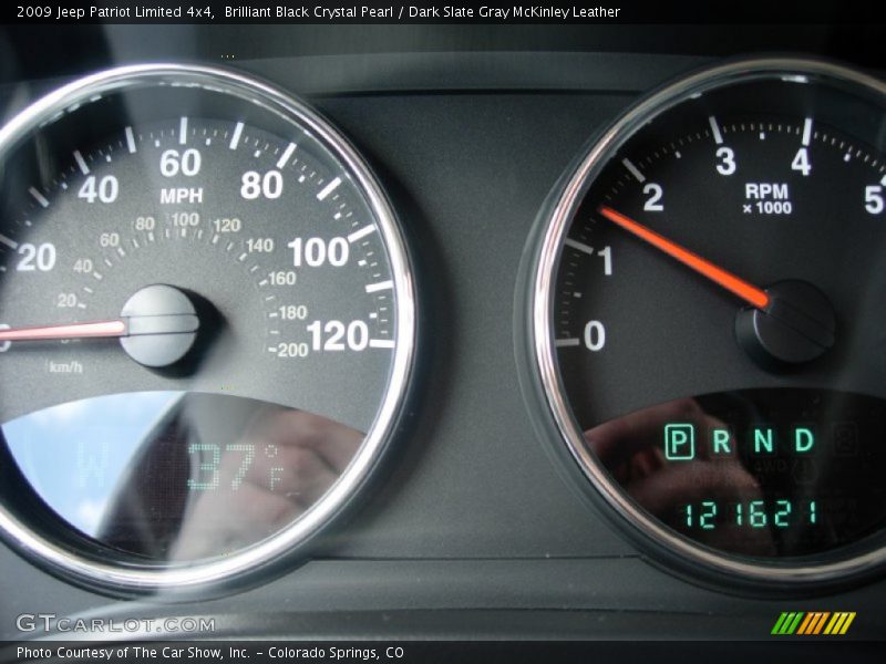 Brilliant Black Crystal Pearl / Dark Slate Gray McKinley Leather 2009 Jeep Patriot Limited 4x4