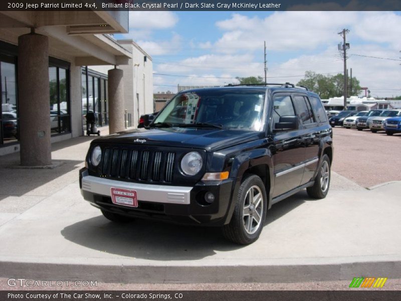 Brilliant Black Crystal Pearl / Dark Slate Gray McKinley Leather 2009 Jeep Patriot Limited 4x4