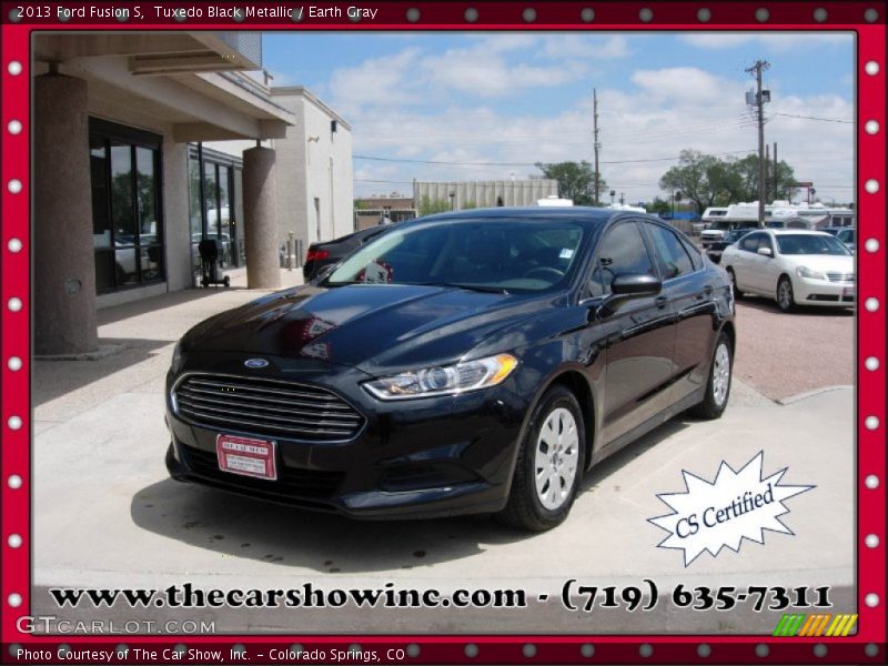 Tuxedo Black Metallic / Earth Gray 2013 Ford Fusion S
