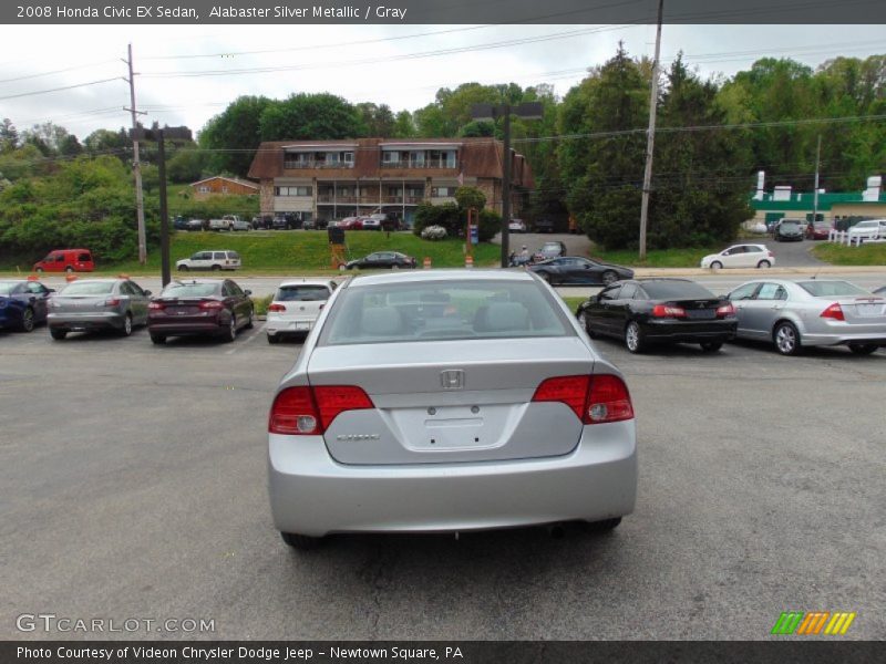 Alabaster Silver Metallic / Gray 2008 Honda Civic EX Sedan