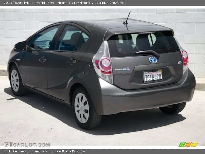 Magnetic Gray Metallic / Light Blue Gray/Black 2013 Toyota Prius c Hybrid Three