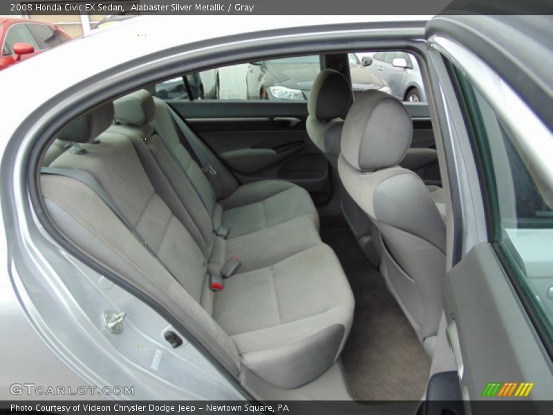 Alabaster Silver Metallic / Gray 2008 Honda Civic EX Sedan