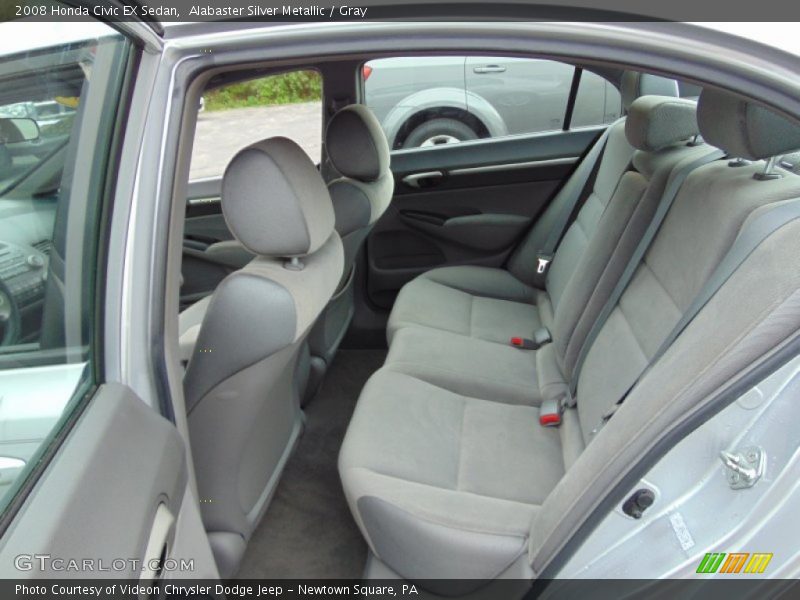 Alabaster Silver Metallic / Gray 2008 Honda Civic EX Sedan