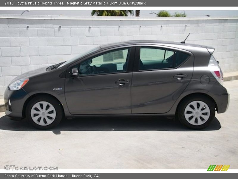 Magnetic Gray Metallic / Light Blue Gray/Black 2013 Toyota Prius c Hybrid Three