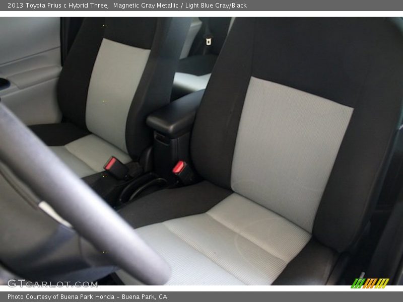Magnetic Gray Metallic / Light Blue Gray/Black 2013 Toyota Prius c Hybrid Three