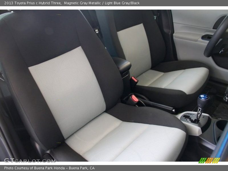 Magnetic Gray Metallic / Light Blue Gray/Black 2013 Toyota Prius c Hybrid Three