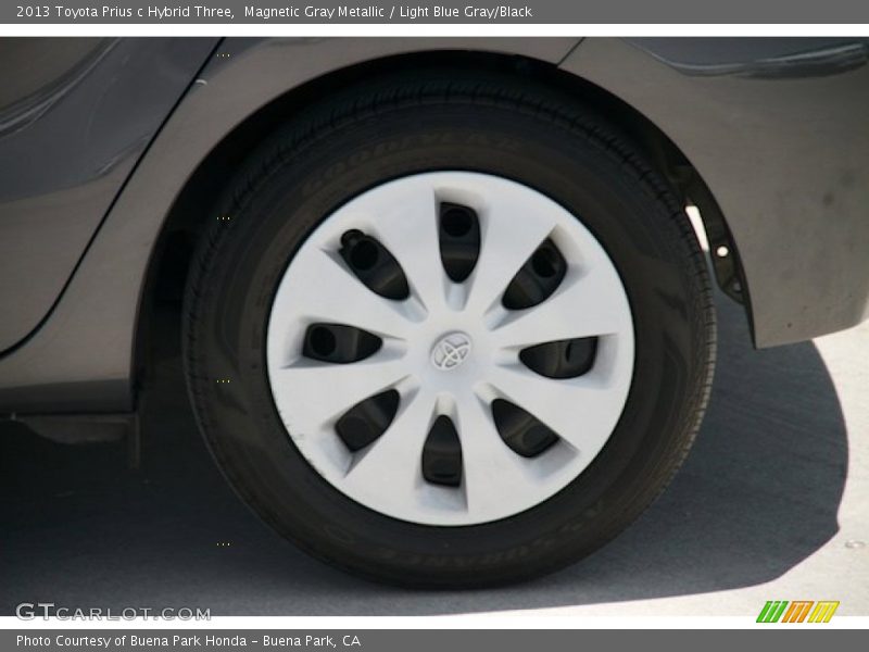 Magnetic Gray Metallic / Light Blue Gray/Black 2013 Toyota Prius c Hybrid Three