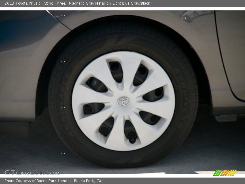 Magnetic Gray Metallic / Light Blue Gray/Black 2013 Toyota Prius c Hybrid Three